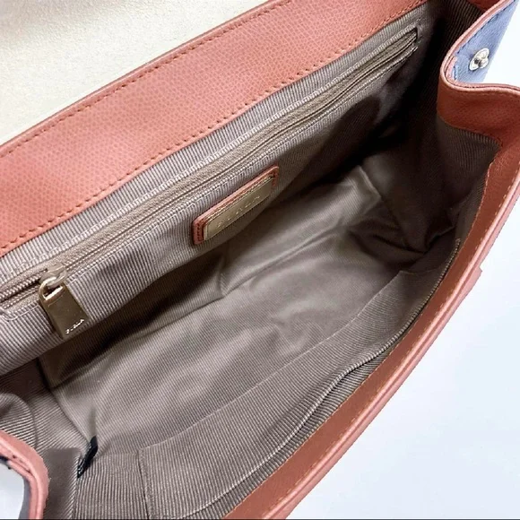 Furla Tricolor Crossbody Bag in Cream, Navy, and Brown - Picture 12 of 16